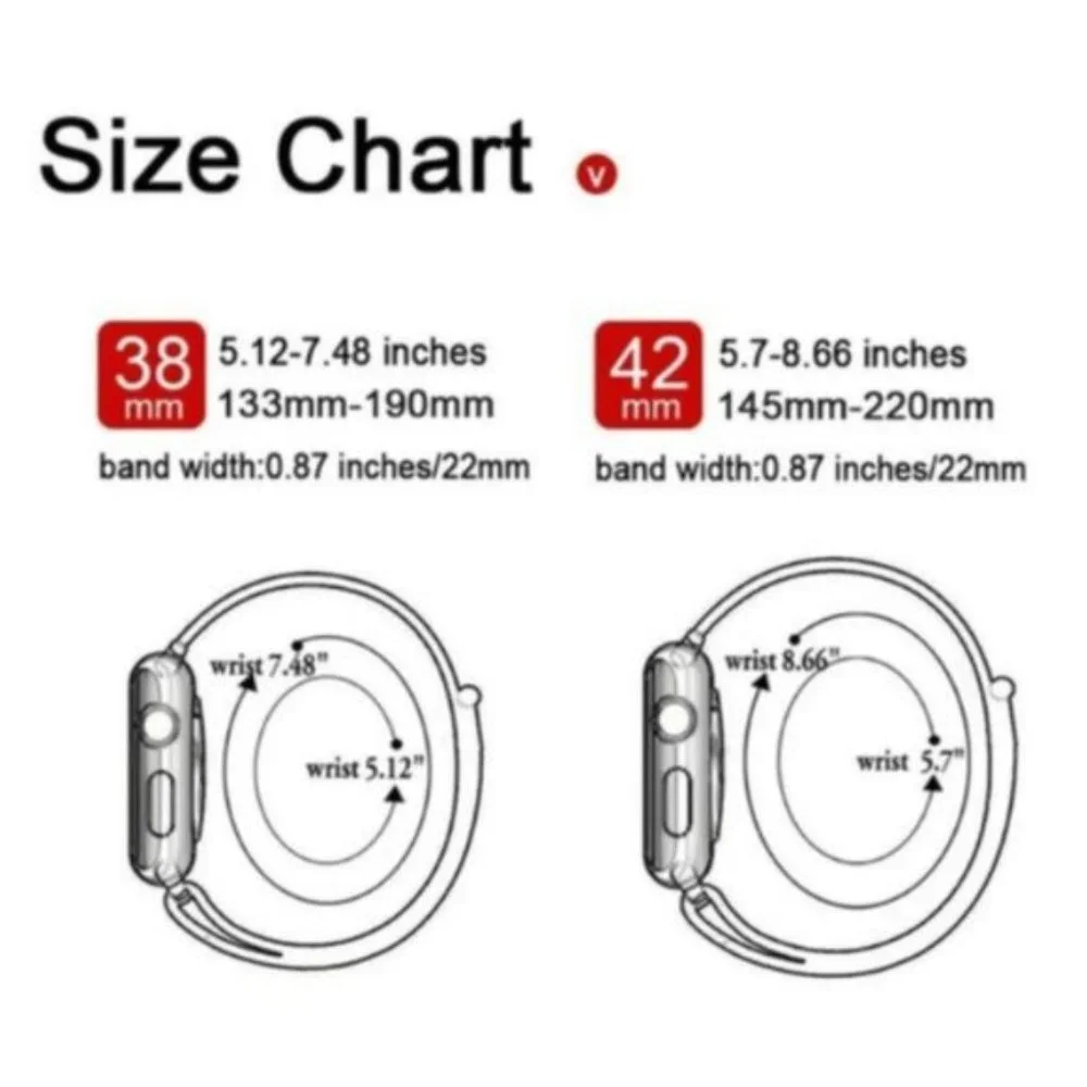 NEW BAND Black Rainbow Strap Loop For Apple Watch